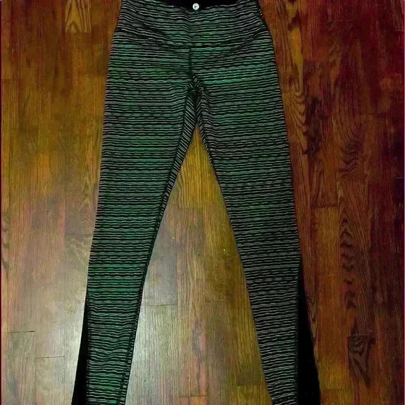 90 Degree By Reflex Pants - 90 degrees Athletic Leggings xsmall black stripe design